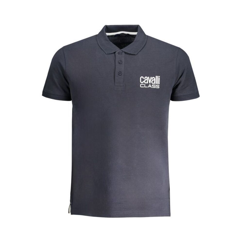 Cavalli Class Blu Cotton Men Men's Polo